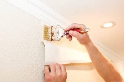 Pose de papier peint à Rammersmatt — revêtements muraux et toiles de verre